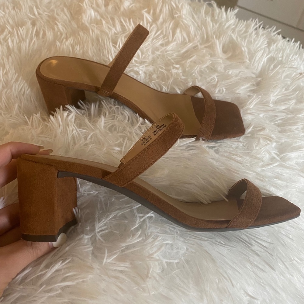 Banana Republic Double strap block heel sandal